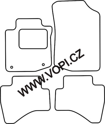 Autokoberce Peugeot 107 2011 - Perfectfit (3661)